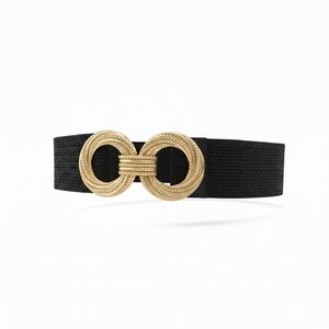 Woven Gold Buckled Belt